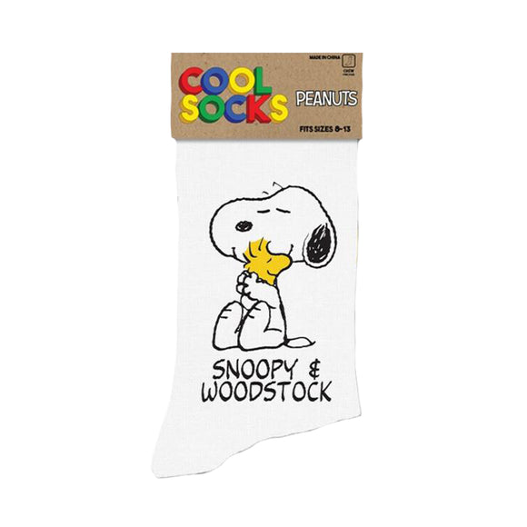Cool Socks Women's Crew Socks - Snoopy & Woodstock (Peanuts)