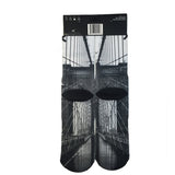 Odd Sox Men's Crew Socks - Brooklyn Bridge (Fabolous)