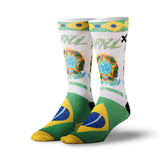Odd Sox Men's Crew Socks - Brazil