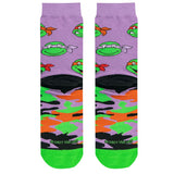 Odd Sox Men's Crew Socks – Turtle Camo (TMNT)