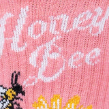 Sock It To Me Athletic Ribbed Crew Socks - Honey Bee Yourself (S/M)