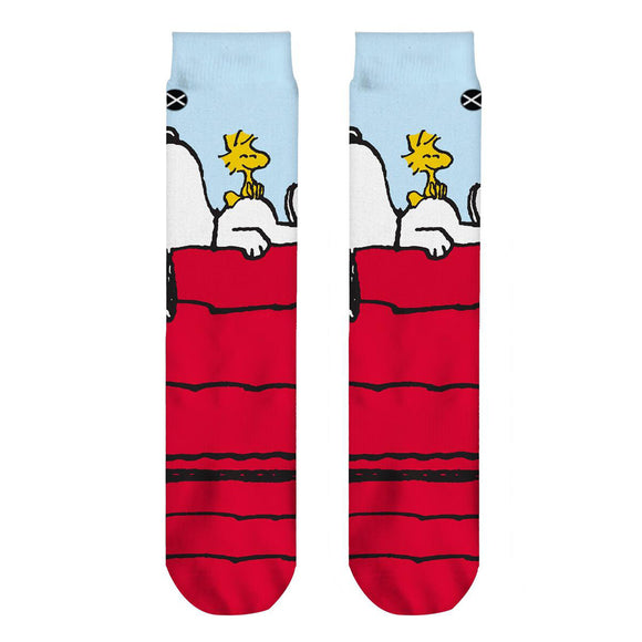 Odd Sox Men's Crew Socks - Snoopy & Woodstock