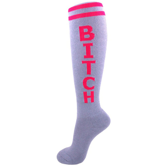 Gumball Poodle Unisex Knee High Socks - Bitch